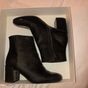 Vince Blakely Velvet Ankle Boot